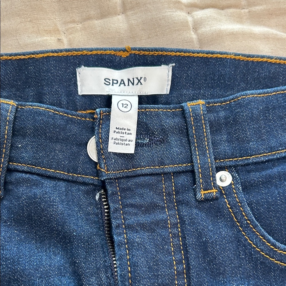 SPANX Dark Blue Denim Jeans